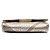 Borsa a tracolla Burberry Langley in pelle grana Check con stampa dorata D'oro - vista 3