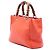 Borsa Gucci Mini Bamboo Shopper in pelle di vitello arancione - vista 2