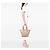 Tote Gucci in tela GG beige con banda Web - vista 6