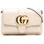 Gucci Borsa a Tracolla Arli Piccola in Pelle Bianca Bianco