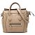 Céline mala Nano Luggage em couro bege Celine