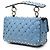 Valentino Blue Small Patent Rockstud Spike Satchel Blau Hellblau - Ansicht 2