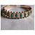 Hipanema Set Bracciale Rigido e Anello Colorato Multicolore D'oro Turchese - vista 4