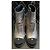 Chanel Silver Metallic Leather Wedge Ankle Boots Black Silver hardware - view 2