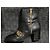 Botines Gucci GG Marmont de piel negra Negro - vista 4