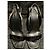 Gucci GG Supreme Monogram Keilabsatzschuhe Schwarz Grau - Ansicht 3
