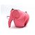 NUOVA BORSA LOEWE ANIMALS ELEPHANT SMALL PELLE ROSA TRACOLLA - vista 3