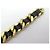 VINTAGE CHANEL BRACELET BLACK INTERLACED CHAIN AND LEATHER T18.5 CM GOLD-TONE METAL BANGLE Golden - view 13