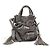 BORSA A MANO LANCEL PREMIER FLIRT PM A04652 PELLE EFFETTO COCCO GRIGIO TRACOLLA