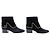 STIVILETTI CHANEL G34929 CATENA LOGO CC 41 CANGIUME NERO CON TACCO - vista 3