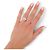 NEU DINH VAN MENOTTES R8 RING 18K WEISSGOLD 2.9GR 15 DIAMANTEN T53 RING Silber - Ansicht 6