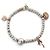 NUOVO BRACCIALE DODO POMELLATO GRANELLI ARGENTO 925 & ORO ROSA 9K CHARMS BANGLE