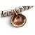 NUOVO BRACCIALE DODO POMELLATO GRANELLI ARGENTO 925 & ORO ROSA 9K CHARMS BANGLE - vista 4