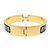 Hermès BRACCIALE HERMES CLIC H LES LEOPARDS SMALTO NERO DORATO 15.7CM EDIZIONE LIMITATA BANGLE - vista 3