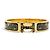 Hermès BRACCIALE HERMES CLIC H LES LEOPARDS SMALTO NERO DORATO 15.7CM EDIZIONE LIMITATA BANGLE - vista 5