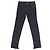 CHANEL STRETCH DENIM PANTS CC LOGO BUTTON P58310 S 36 IN QUILTED DENIM Black