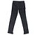 CHANEL STRETCH DENIM PANTS CC LOGO BUTTON P58310 S 36 IN QUILTED DENIM Black - view 3