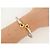 VINTAGE BRACELET FRED FORCE 10 COEURS T20 IN ORO GIALLO 18K & CABLE D'ACCIAIO BANGLE - vista 8