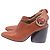 Mules Slingback Wave da Chloé em couro marrom Vermelho - vista 4