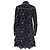 Autre Marque Mini abito a maniche lunghe stampato Tanya Taylor in seta blu navy Blu chiaro