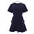 Louis Vuitton Fit and Flare Martingale Kleid Blau Marineblau