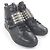 Hermès Lenox Collier de Sian41.5 Sneaker aus Kalbsleder Schwarz - Ansicht 2