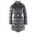 Versace Polyester-Daunenmantel Schwarz