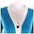 Cardigan Hermès 38 in cashmere e seta Argento Bianco Blu - vista 4