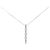 Autre Marque Collier Three Stone Diamond 2way Pt900 Pt850 Argenté