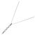 Autre Marque Collier Three Stone Diamond 2way Pt900 Pt850 Argenté - vue 2