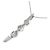 Autre Marque Collier Three Stone Diamond 2way Pt900 Pt850 Argenté - vue 4