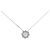 Autre Marque Diamantenhalskette PT900 PT850 Silber