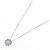 Autre Marque Diamantenhalskette PT900 PT850 Silber - Ansicht 2