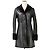 Jil Sander Shearling Long Coat Black
