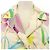 Camisa de seda Gucci ZANXO S/S Rosa Azul Beige - vista 5