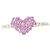 Autre Marque Anello Kumikyoku Au750 Zaffiro e Diamante Rosa - vista 2