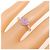 Autre Marque Anello Kumikyoku Au750 Zaffiro e Diamante Rosa - vista 5
