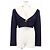 Miu Miu Virgin Wool Tailored Jacket Blue Cream Navy blue