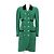 Abrigo largo de lana Chanel Boutique Negro Verde