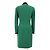 Abrigo largo de lana Chanel Boutique Negro Verde - vista 7
