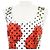 Dolce & Gabbana Vestido plissado de algodão Dolce&Gabbana Branco Vermelho - vista 2