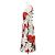 Dolce & Gabbana Vestido plissado de algodão Dolce&Gabbana Branco Vermelho - vista 3