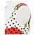 Dolce & Gabbana Vestido plissado de algodão Dolce&Gabbana Branco Vermelho - vista 4