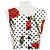 Dolce & Gabbana Vestido plissado de algodão Dolce&Gabbana Branco Vermelho - vista 6