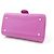 Borsa a mano Delvaux Mini Bag Rosa in pelle - vista 4