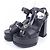 Louis Vuitton Maya Leder-Sandalen Schwarz - Ansicht 3