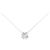 Autre Marque Colar Clover em Pt900/Pt850 com diamantes Prata