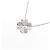 Autre Marque Colar Clover em Pt900/Pt850 com diamantes Prata - vista 3