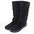 Stivali Chanel Mouton in Shearling Neri Nero