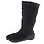 Stivali Chanel Mouton in Shearling Neri Nero - vista 5